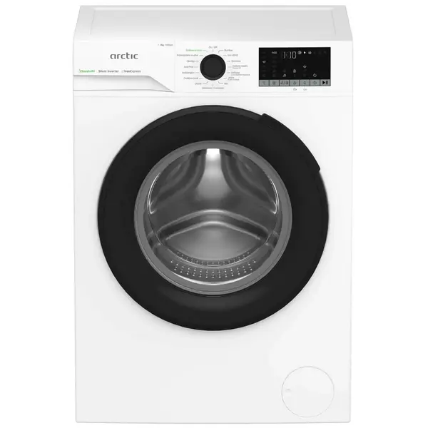 Masina de spalat rufe Arctic APLM2WFSU28411WPB, 1400 RPM, 8 kg, IronExpress, Child Lock, Motor Silent Inverter, ExtraSteam, Recycled Tub, Steam, Add-In Alb, Clasa A
