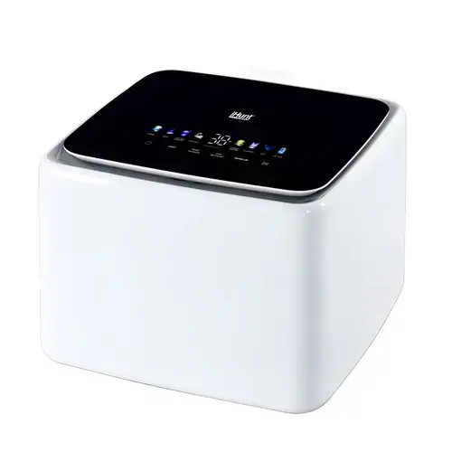 Masina de spalat rufe automata iHunt Bro Wash Compact Profesional, 3 kg, 680 rpm, Deschidere verticala, 1200 W, Programare 24 ore, Incalzire apa 30-90 C, Spalare normala, IPX4 (Alb)