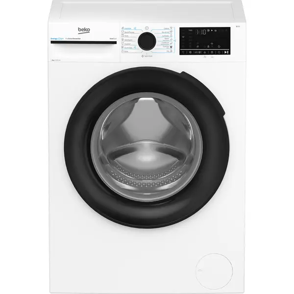 Masina de spalat rufe Beko BM3WFUS48415WBEE, 8 kg, 1400 RPM, Clasa A, 15 programe, Child Lock, Pet Hair Removal, Digital Display, Alb