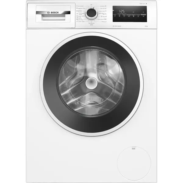 Masina de spalat rufe Bosch Seria 4 WAN2826SBY, 8 kg, 1400 RPM, Clasa A, Iron Assist, Display LED