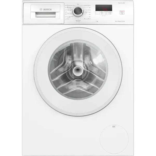 Masina de spalat rufe Bosch WGE02200BY, 7 kg, 1200 RPM, Functie reincarcare, Active Water Plus, Speed Perfect, Alb, Clasa A