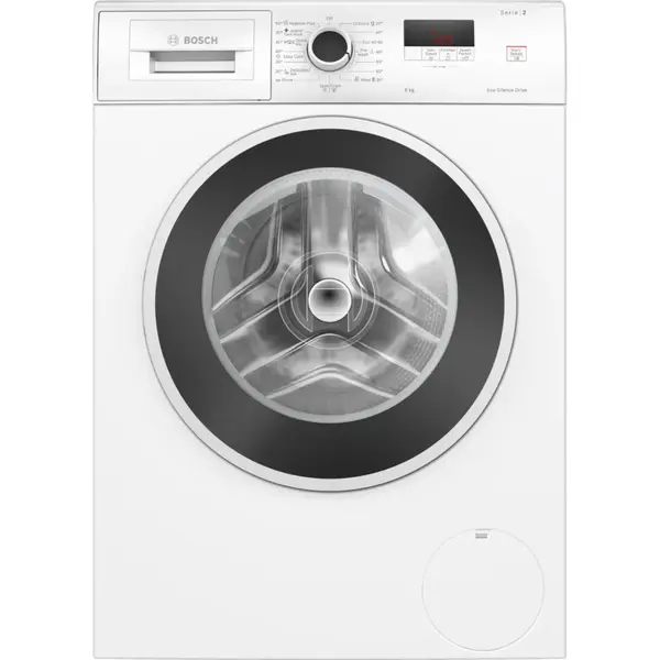 Masina de spalat rufe Bosch WGE03200BY, 8 kg, 1200 RPM, Protectie impotriva acces copii, EcoSilence Drive, Speed Perfect, Functie reload, Alb, Clasa A