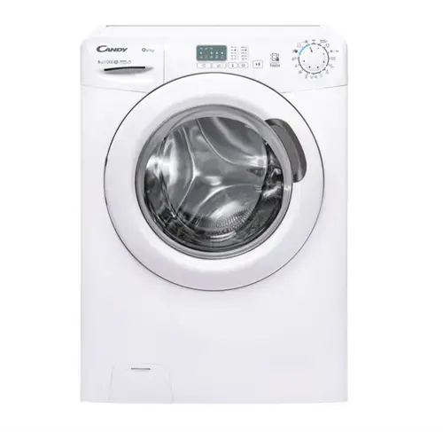Masina de spalat rufe Candy EY 1281DE/1-S, Clasa D, Capacitate 8 kg, 1200 rpm, 16 programe, Tehnologie NFC, Start intarziat, Kilo Detector (Alb)