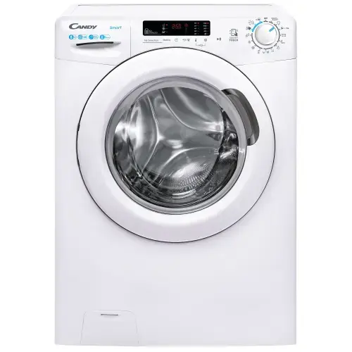 Masina de spalat rufe Candy Smart CS 1482/1-S, 8 kg, 1400 rpm, Clasa D, Kilo Detector, Easy Iron (Alb)