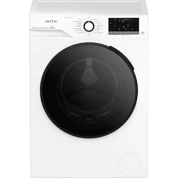 Masina de spalat rufe cu uscator Arctic APLM3DFT39442W, 9/6 kg, 1400 RPM, Clasa D, Alb