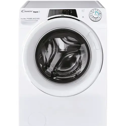 Masina de spalat rufe cu uscator Candy Rapid’O ROW4966DWMCT1-S, Spalare 9 kg / Uscare 6 kg, 1400 rpm, Motor Speed Drive Inverter, Wi-Fi/ hOn app, Clasa A, Steam, Quick&Clean Technology (Alb)