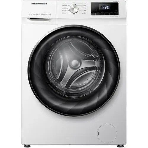 Masina de spalat rufe cu uscator Heinner HWDM-H9614A, 9 / 6 kg uscare, 1400 RPM, Motor inverter, Display LED, Clasa A (Alb)