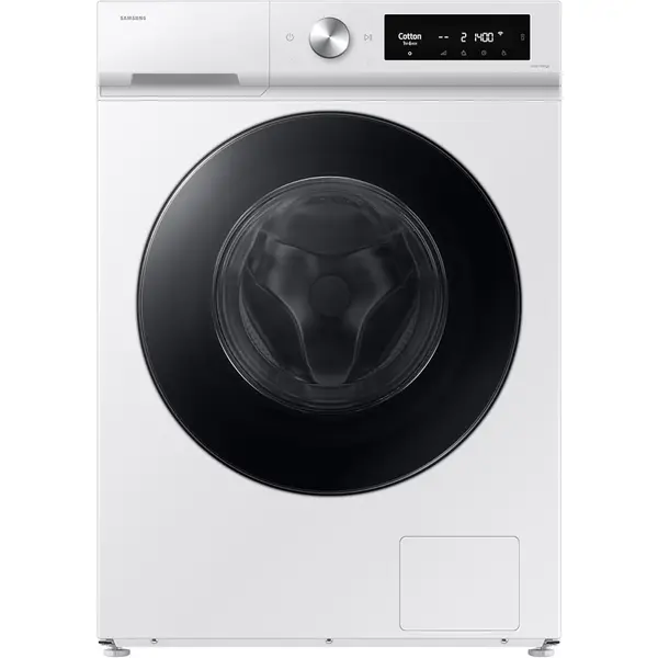 Masina de spalat rufe cu uscator Samsung Bespoke AI WD90DB7B85GWU4, 9/6 kg, 1400 RPM, AI Wash, AI Ecobubble, Alb, Clasa D, Auto Dispense, AI Control