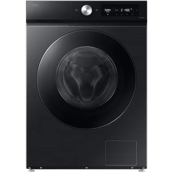 Masina de spalat rufe cu uscator Samsung Bespoke AI WD90DB7B85GBU4, 9 kg, 1400 RPM, AI Wash, AI Ecobubble, Clasa A/D, Negru