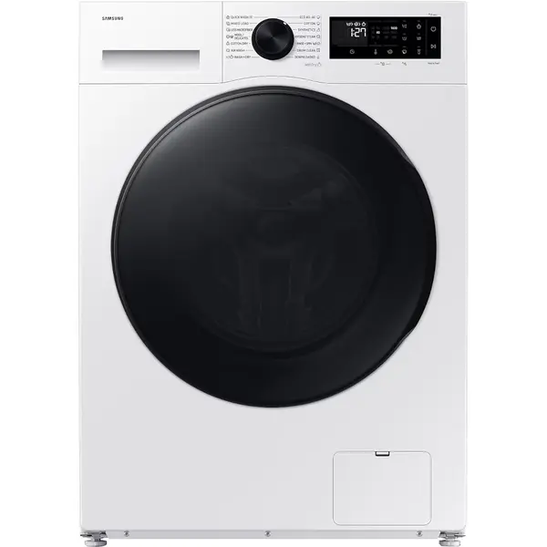 Masina de spalat rufe cu uscator Samsung WD90DG5B15BELE, 9/6 kg, AI Energy SmartThings, AI Ecobubble Hygiene Steam, Alb, Clasa A/D