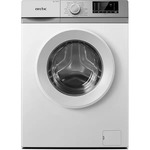 Masina de spalat rufe frontala Arctic ARSMA630WSPRO, 6 kg, 1000 RPM, Clasa D, Digital Display, Child Lock, Alb