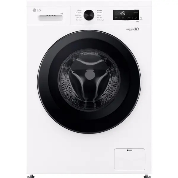 Masina de spalat rufe frontala LG F4X1008NWK, 8 kg, 1400 RPM, Wi-Fi, 6 Motion, WiFi, Inverter Direct Drive, Clasa A