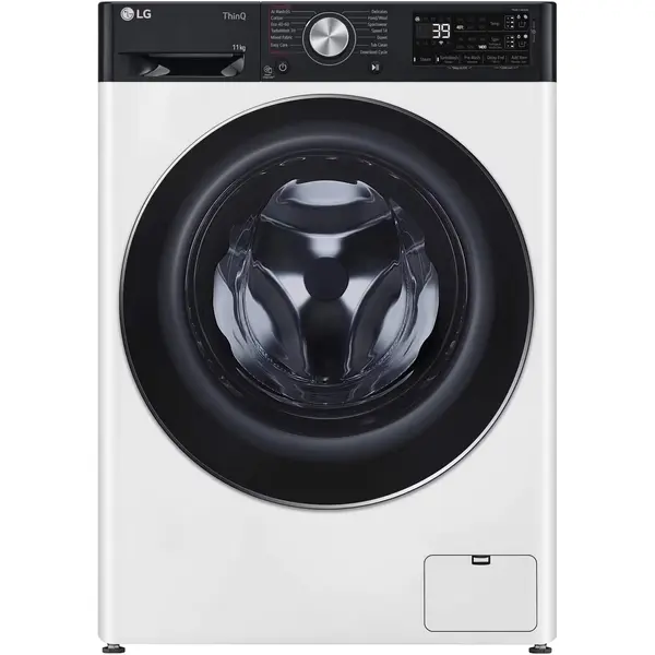 Masina de spalat rufe LG F4WR711S3HA, 11kg, 1400 RPM, Motor AI Direct Drive, WiFi, Smart Diagnosis, Auto Dose, TurboWash, Clasa A, Alb