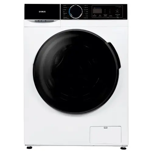 Masina de spalat rufe Samus WSADI-8143, 8 kg, 1400 rpm, Clasa A, 15 programe, Afisaj electronic, Motor inverter, Functie eliminare par de animale, Termostat reglabil (Alb)