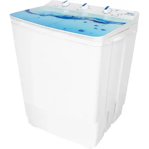 Masina de spalat rufe semiautomata Albalux AXS 7.9, 7/3kg, Motor spalare 300 W, Motor stoarcere 148 W, Alimentare apa rece si calda (Alb)