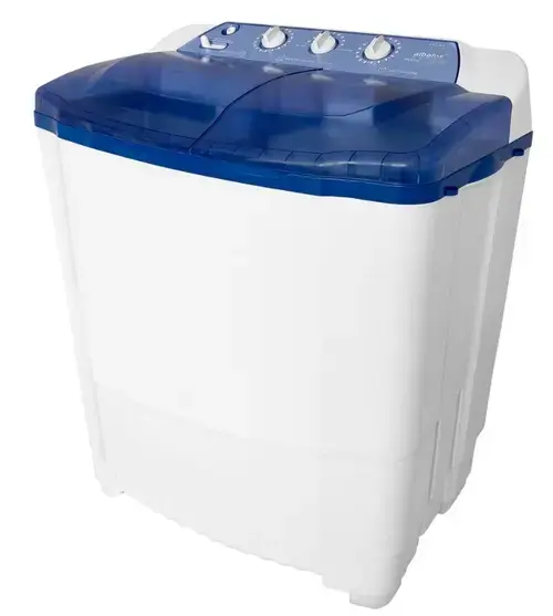 Masina de Spalat Rufe Semiautomata cu Storcator Albalux AXS 8.3, 8 Kg, Capacitate rufe la stoarcere 3 kg, Alimentare apa calda sau rece (Alb/ALbastru)