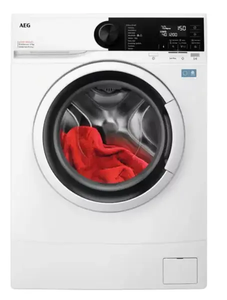 Masina de spalat rufe slim AEG Seria 6000 L6SE27WE, 7 kg, 1200 rpm, CLasa A, Motor Inverter, Tehnologie ProSense (Alb)