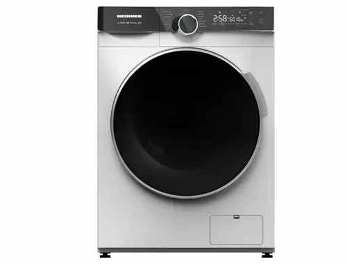 Masina de spalat rufe slim cu uscator HEINNER HWDM-M814IVKA, 8 kg spalare, 6 kg uscare, 1400 rpm, Clasa A, 15 programe, Motor inverter (Alb)