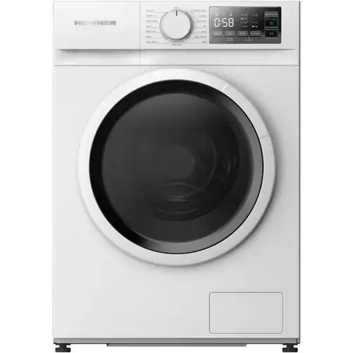 Masina de spalat rufe slim Heinner HWM-M714IVSMNA+++, 7 kg, 1400 RPM, Motor inverter, Display digital, Blocare acces copii, Clasa A (Alb)
