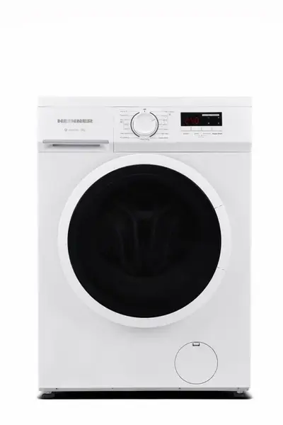 Masina de spalat rufe slim Heinner HWM-M8014SMA+++, 8 kg, 1400 rpm, Clasa A, Motor inverter, Display digital, Blocare acces copii, Program Igienizare cuva (Alb)