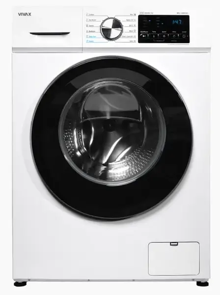 Masina de spalat rufe VIVAX WFL-120812CI, 8 kg, Clasa A, 1200 rpm, 12 programe, Motor Inverter, Ecran LED (Alb)