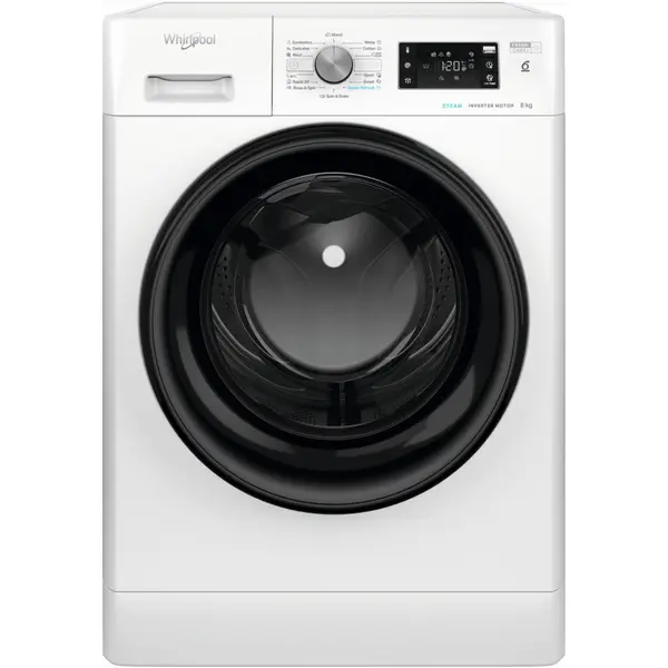 Masina de spalat rufe Whirlpool FFB 8258 BV EE, 1200 RPM, 8 kg, Tehnologia al Saselea Simt, Motor Inverter, Fresh Care+, Clasa B