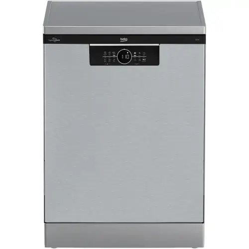 Masina de spalat vase Beko BDFN26530X, 15 seturi, 6 programe, HygieneIntense, SteamGloss, Time Delay, Half Load, Child lock, AutoDoor Opening, Clasa D, 60 cm (Inox)