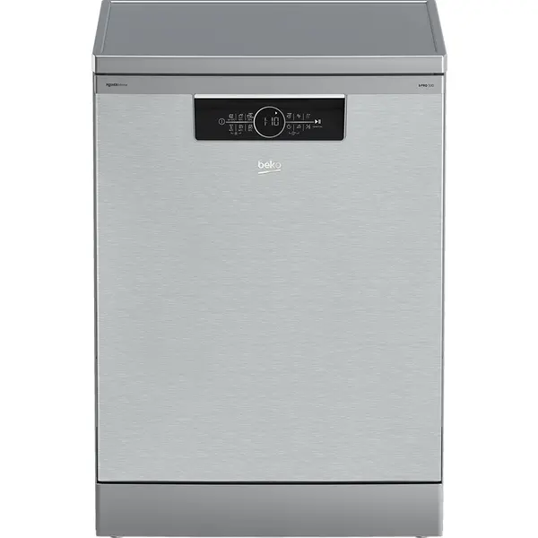 Masina de spalat vase Beko BDFN36540XP, 15 seturi, 6 programe, Clasa C, Child Lock, Half Load, Display LED, Iluminare LED, Culoare Pearl Inox