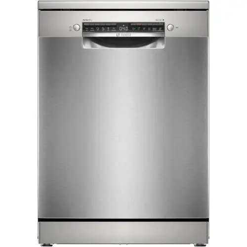 Masina de spalat vase Bosch SMS6ZCI10E, 14 seturi, 6 programe, PerfectDry, Sistem Rackmatic, Silence Pro, Tab-count, Home Connect, EcoSilence Drive, Clasa B, 60 cm, Inox anti-amprenta (Argintiu)
