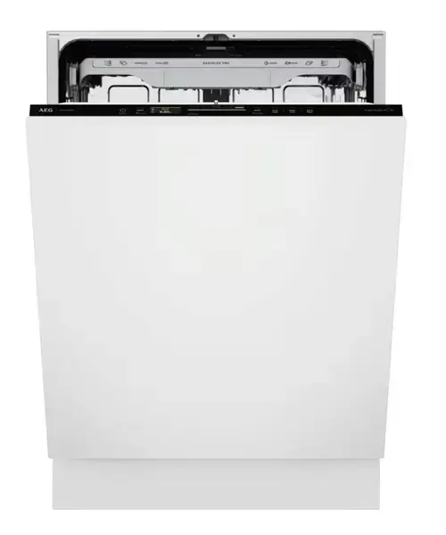 Masina de spalat vase incorporabila AEG GlassCare 9000 NG97IX50PK, 14 seturi, 8 programe, Clasa A, Ecran LCD, Tehnologie AirDry, 60 cm