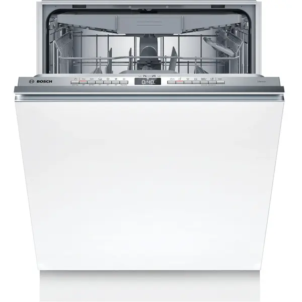 Masina de spalat vase incorporabila Bosch SMV4HVX11E, 14 seturi, 6 programe, Clasa C, 60 cm, Sistem Rackmatic triplu, Machine Care, EcoSilence Drive, Sistem AquaStop