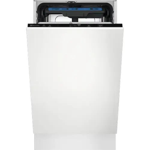 Masina de spalat vase incorporabila Electrolux EEA23200L, 10 seturi, 6 programe, AirDry, QuickSelect, Clasa E, Motor inverter, 45 cm (Alb)