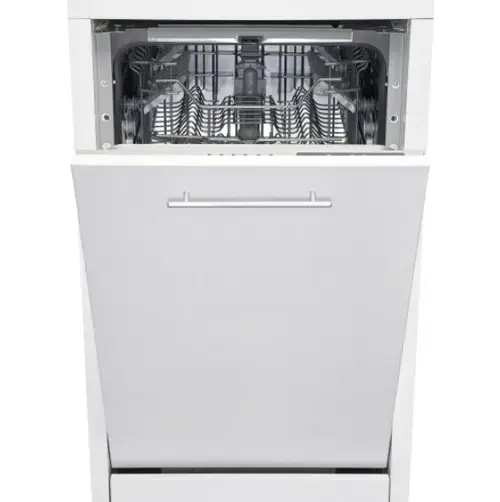 Masina de spalat vase incorporabila Heinner HDW-BI4506IE++, 10 Seturi, 6 Programe, AquaStop, Clasa E, 45 cm (Alb)