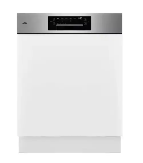 Masina de spalat vase semi-incorporabila AEG Seria 9000 Flexibility GT9200A2SNM, 14 seturi, Clasa A, 9 programe, Motor Inverter, AirDry, 60 cm