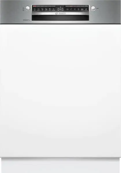 Masina de spalat vase semi-incorporabila Bosch SMI4ECS28E, 14 seturi, 6 programe, Clasa A, Motor inverter, 60 cm (Argintiu)