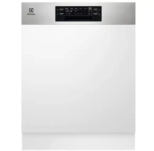 Masina de spalat vase semi-incorporabila Electrolux EEM48300IX, 14 seturi, 8 programe, AirDry, Clasa D, 60 cm (Alb)