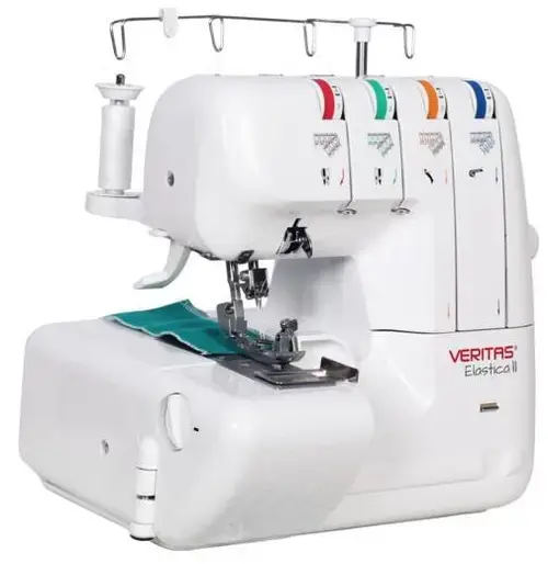 Masina de surfilat Veritas Elastica II, 1100 imp/min (Alb)