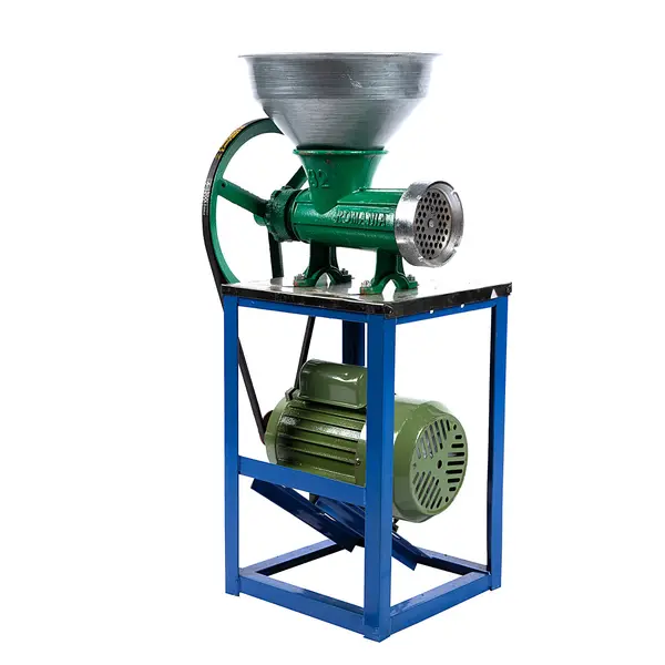 Masina de tocat carne cu masuta si motor electric 750W, 150-250 Kg/h, Micul Fermier GF-2201
