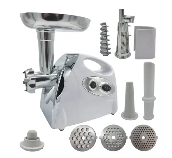Masina de tocat carne electrica 3000W *4 in 1* cu adaptor rosii, carnati, chitele; 3 site inox, PROFESSIONAL CAMPION CMP0802