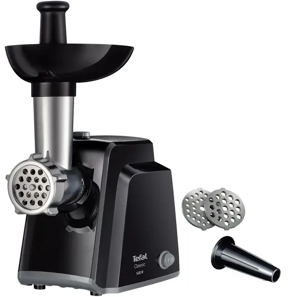 Mașină de tocat carne Tefal - NE105838, 1400W, 1.7 kg/min, negru