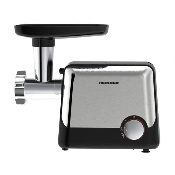 Masina de tocat Heinner Dualsteel HMG-2100BKS3, 2100W, 1.8 kg/min, 1.8 kg/min, 2 viteze, Functie Reverse