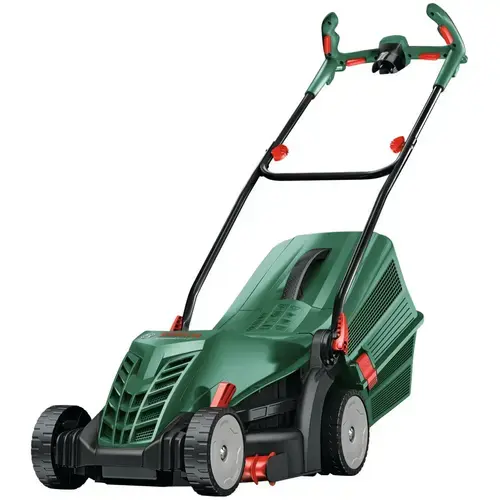 Masina de tuns iarba Bosch UniversalRotak 37-550, 1400 W, latime taiere 37 cm, 5 trepte de taiere, inaltime taiere 25 - 70 mm, 40 l (Verde/Negru)