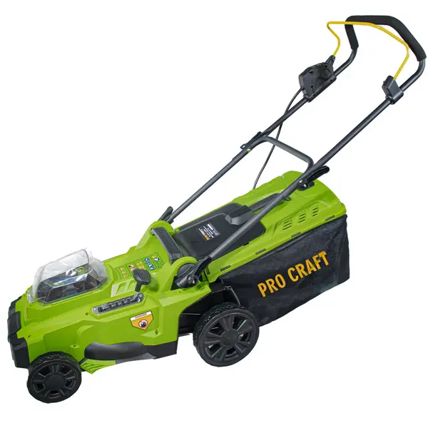 Masina de tuns iarba pe 2 acumulatori ProCraft 20V, 3300RPM, Capacitate cos 35L, 6 nivele inaltime (FARA ACUMULATOR SI FARA INCARCATOR)