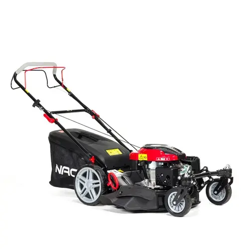 Masina de tuns iarba pe benzina Nac LS56-196L-JR2, 56 cm, 3200 W (Negru/Rosu)