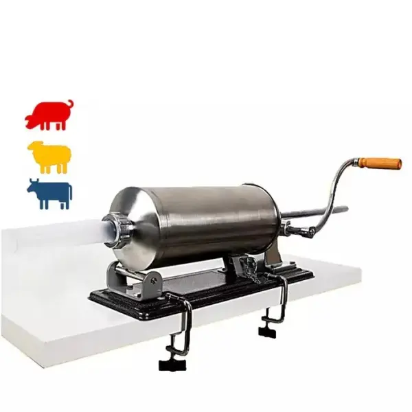 Masina de Umplut Carnati, Carnatar Inox, 5Kg, Orizontal, 5 Palnii Incluse, VNS-O5