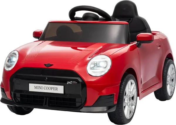 Mașină electrică pentru copii KikkaBoo - MINI Cooper licențiat, Roșu