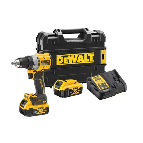 Masina insurubat/gaurit pe acumulator cuplu reglabil Dewalt DCD805P2T, 650/2000 rpm, 90 Nm, percutie, 18V, 2x5Ah, cutie TSTAK Dewalt