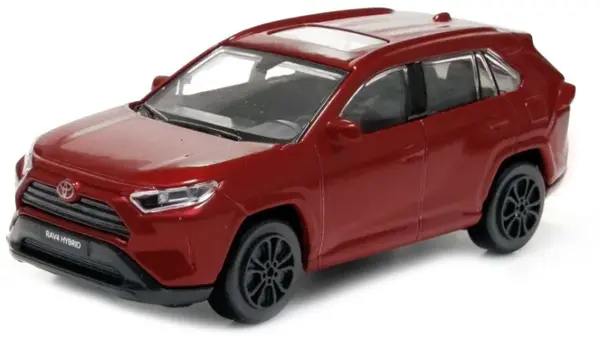 Mașină metalică Bburago - Toyota RAV4 2022, 1:43, bordo