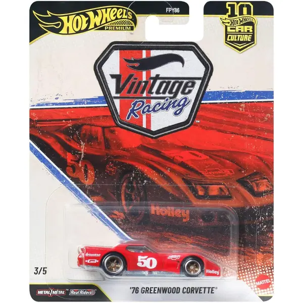 Masina metalica, Hot Wheels Premium, Car Culture, 76 Greenwood Corvette, JKF24