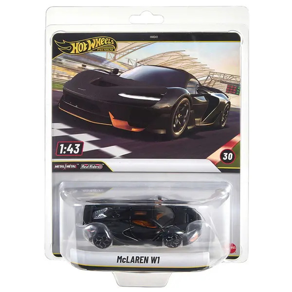 Masina metalica, Hot Wheels Premium, McLAREN W1, 1:43, JCN69